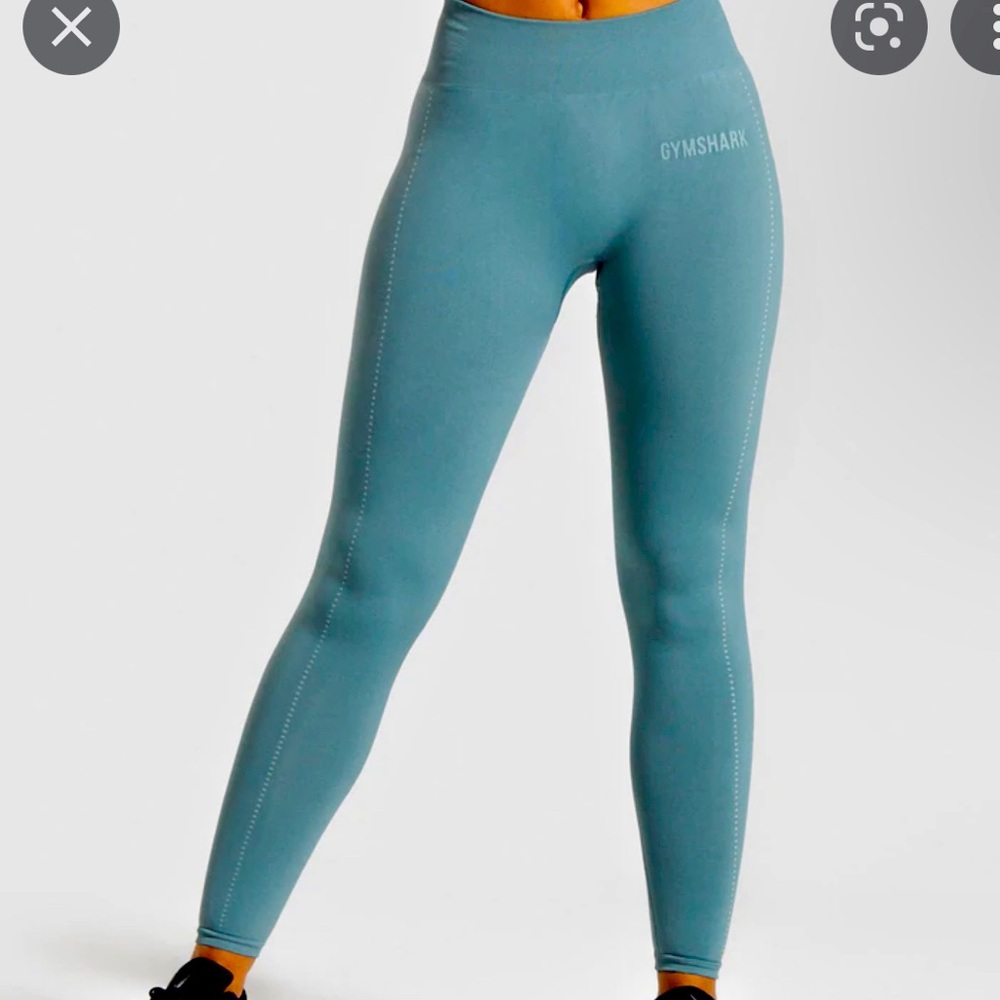 Gymshark Breeze Lightweight Seamless Leggings-Blue Stone